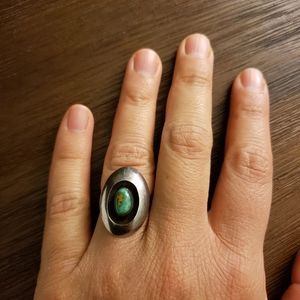 Vintage Sterling Silver Turquoise Ring